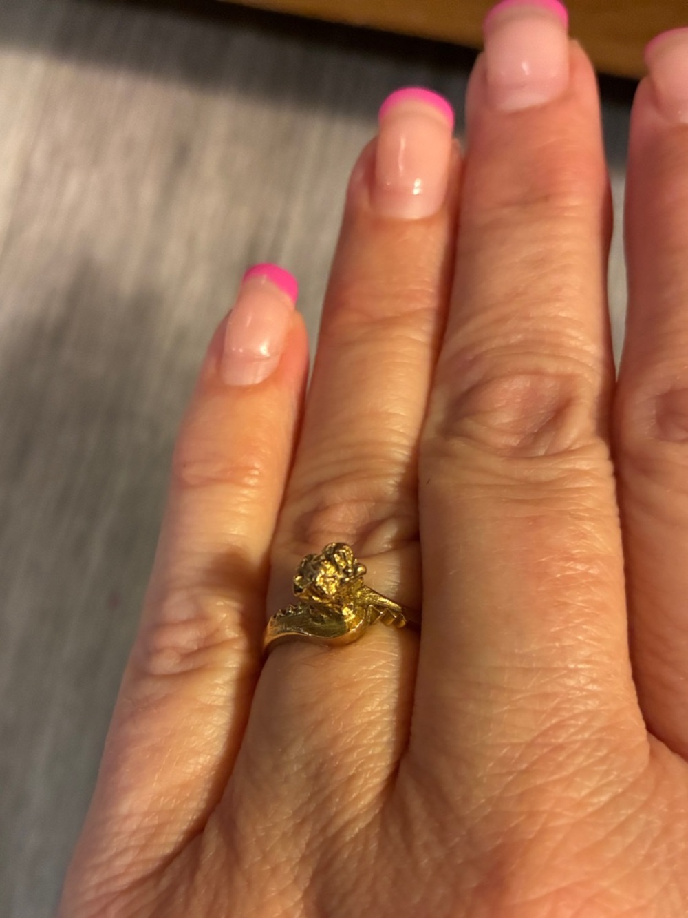 Solid Gold 10K Nugget ring
